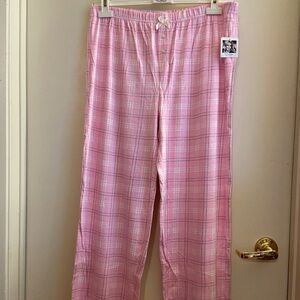 Pink Plaid  Pajama Pants
